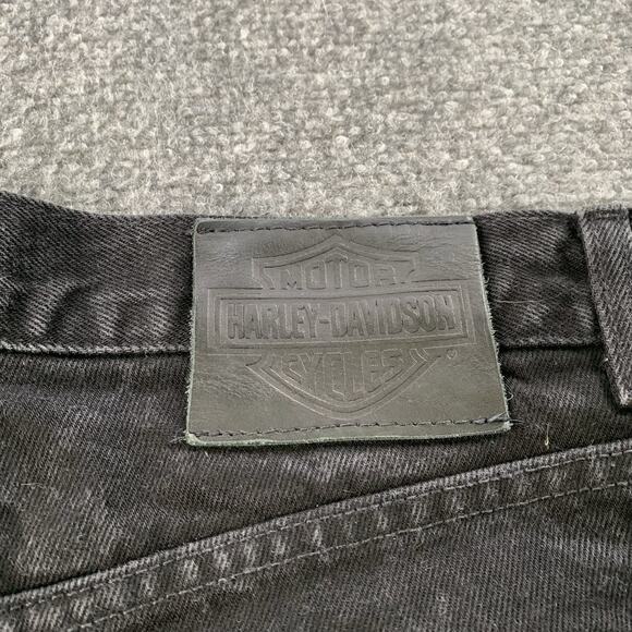Harley-Davidson Motorcycles Jeans Mens 34x34 Black Denim Relaxed Fit *READ DESC* - Picture 10 of 16